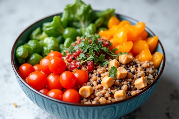 Piatto sano e colorato