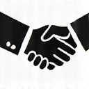 Icona di due mani che si stringono che simboleggiano il supporto continuo