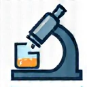 Icona di una provetta e un microscopio che simboleggiano l'approccio scientifico