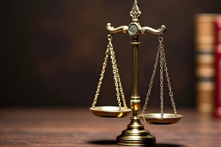 Simbolo della bilancia della giustizia